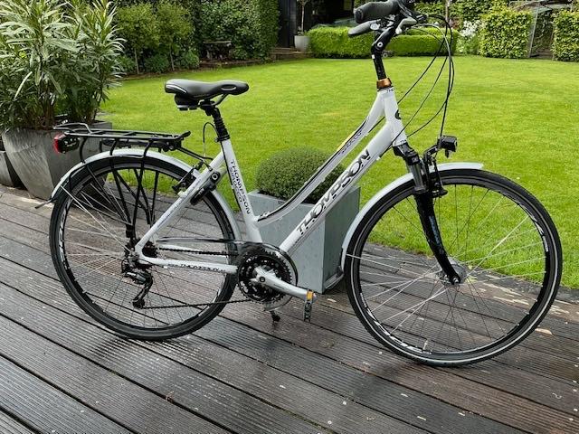 damesfiets Thompson wit, Fietsen en Brommers, Elektrische fietsen, 47 tot 51 cm, Ophalen, Zo goed als nieuw, Overige merken