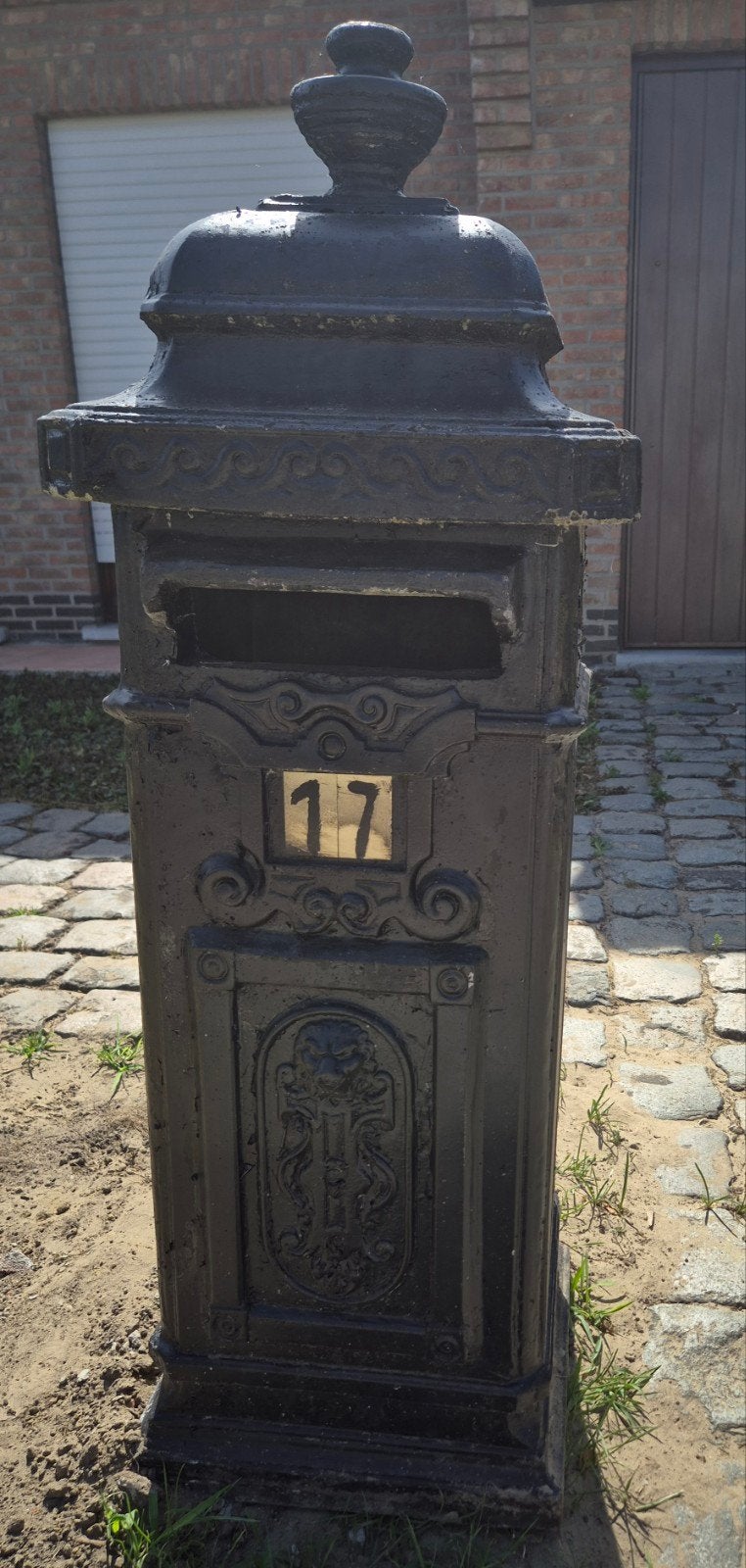 Brievenbus postbus in Beton, Tuin en Terras, Brievenbussen, Ophalen, Gebruikt, Beton
