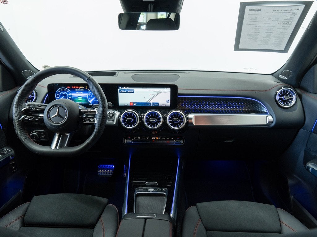 Mercedes-Benz EQB 350 4M AMG Premium Night Distronic+ Burmes, Auto's, Automaat, 215 kW, Alcantara, Zwart