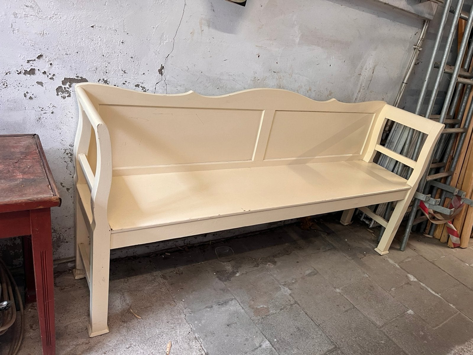 Houten bank, Antiek en Kunst, Ophalen