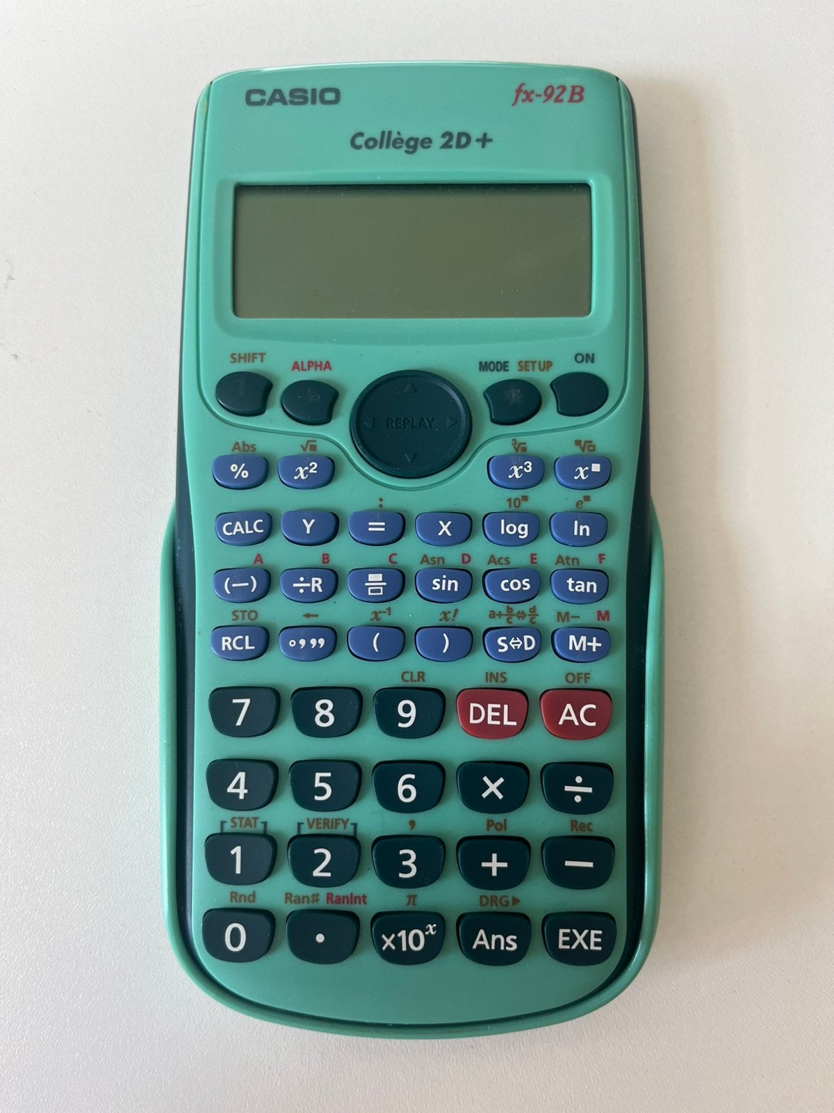 Casio fx-92B Collège 2D+, Ophalen, Gebruikt
