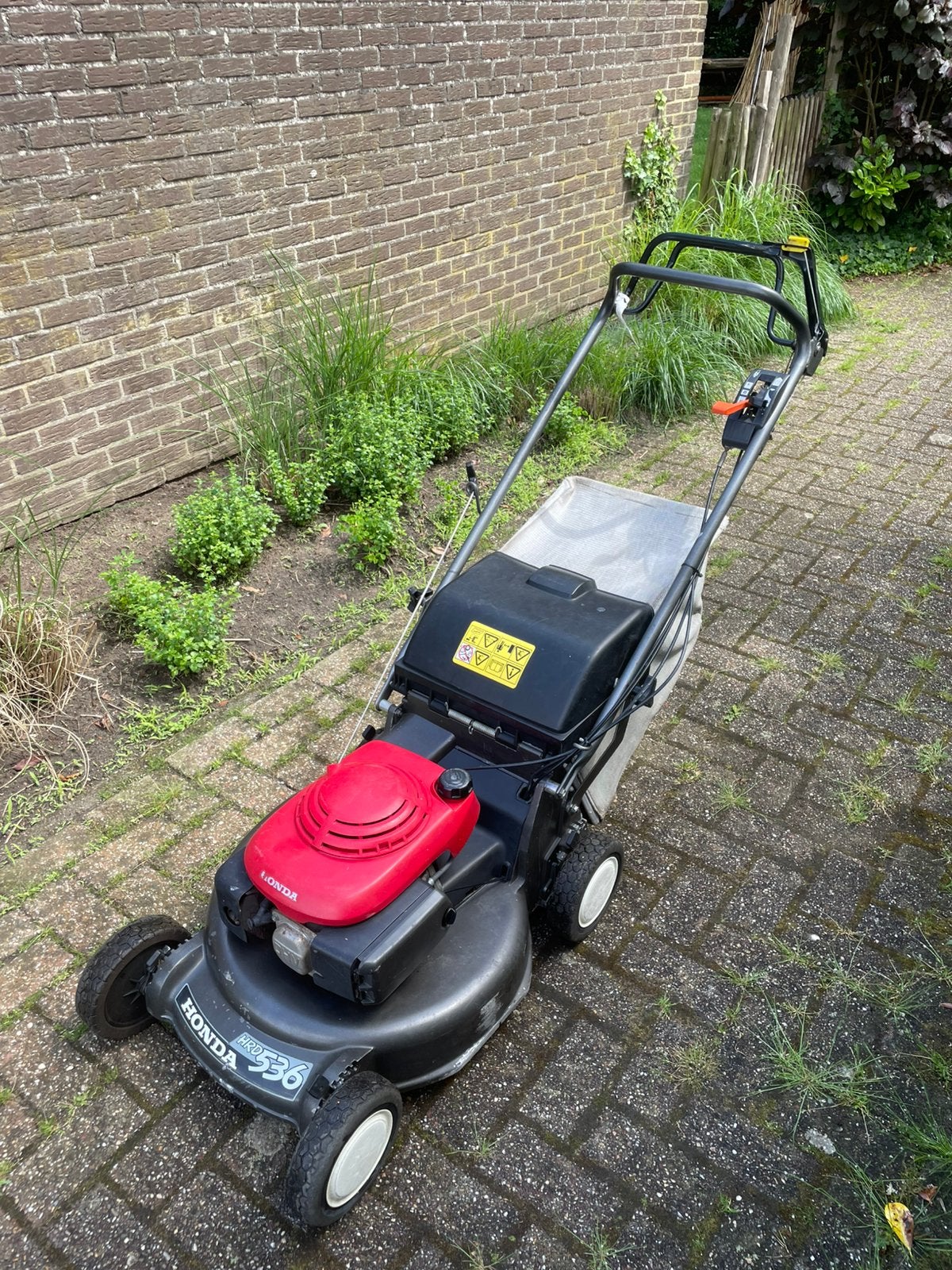 Grasmaaier Honda HRD 536, Jardin & Terrasse, Tondeuses à gazon, Comme neuf, Sac de ramassage, Enlèvement