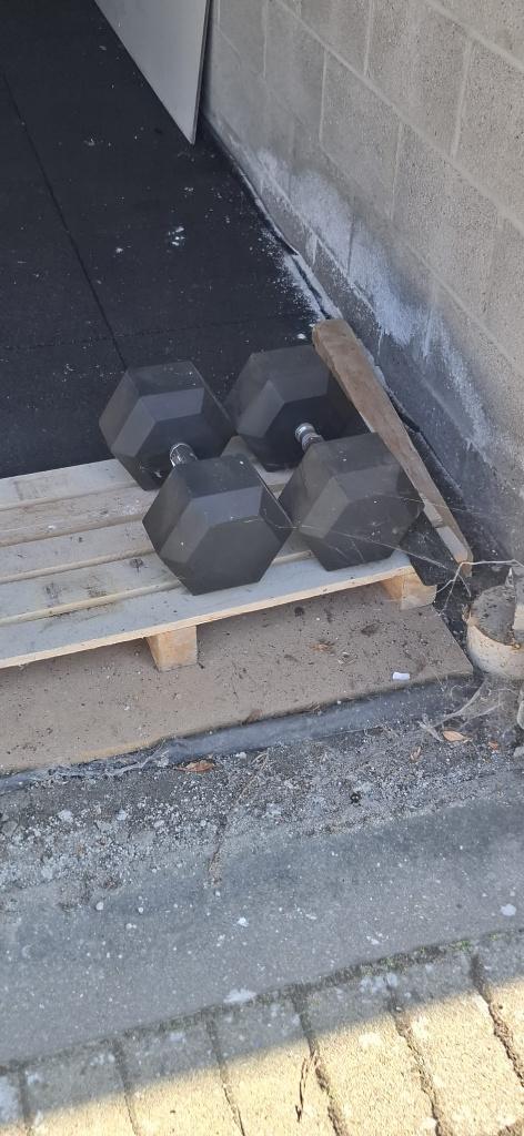 Hex Dumbells 38.5 kg, Ophalen, Nieuw, Halterset
