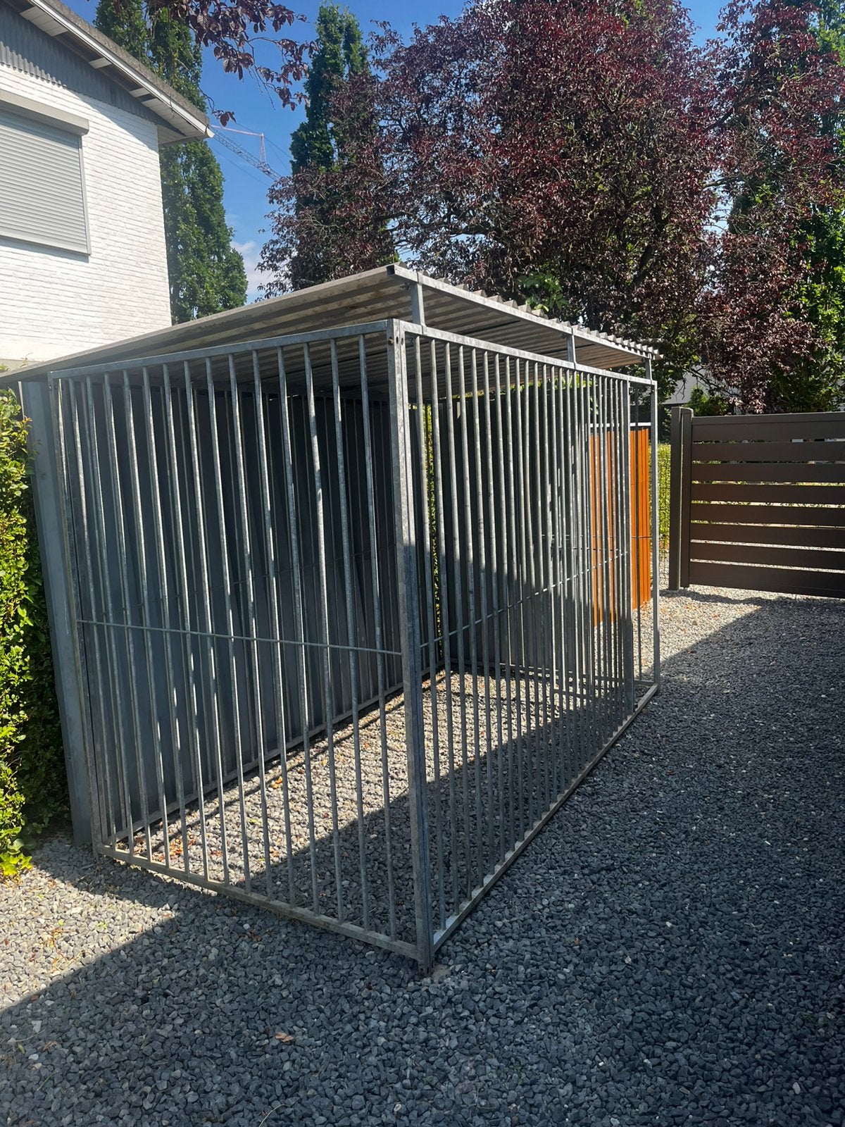 Hondenren met dak en achterwand, Ophalen, Hondenkennel, 100 cm of meer, 110 cm of meer