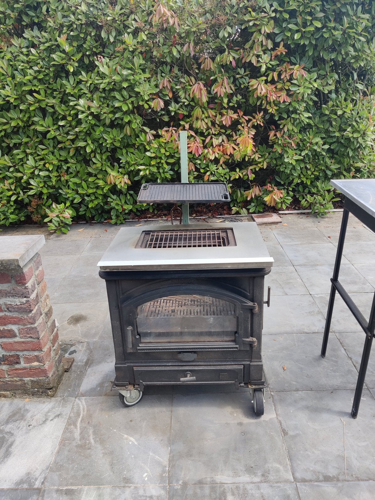 Bbq - kachel, Tuin en Terras, Ophalen, Gebruikt