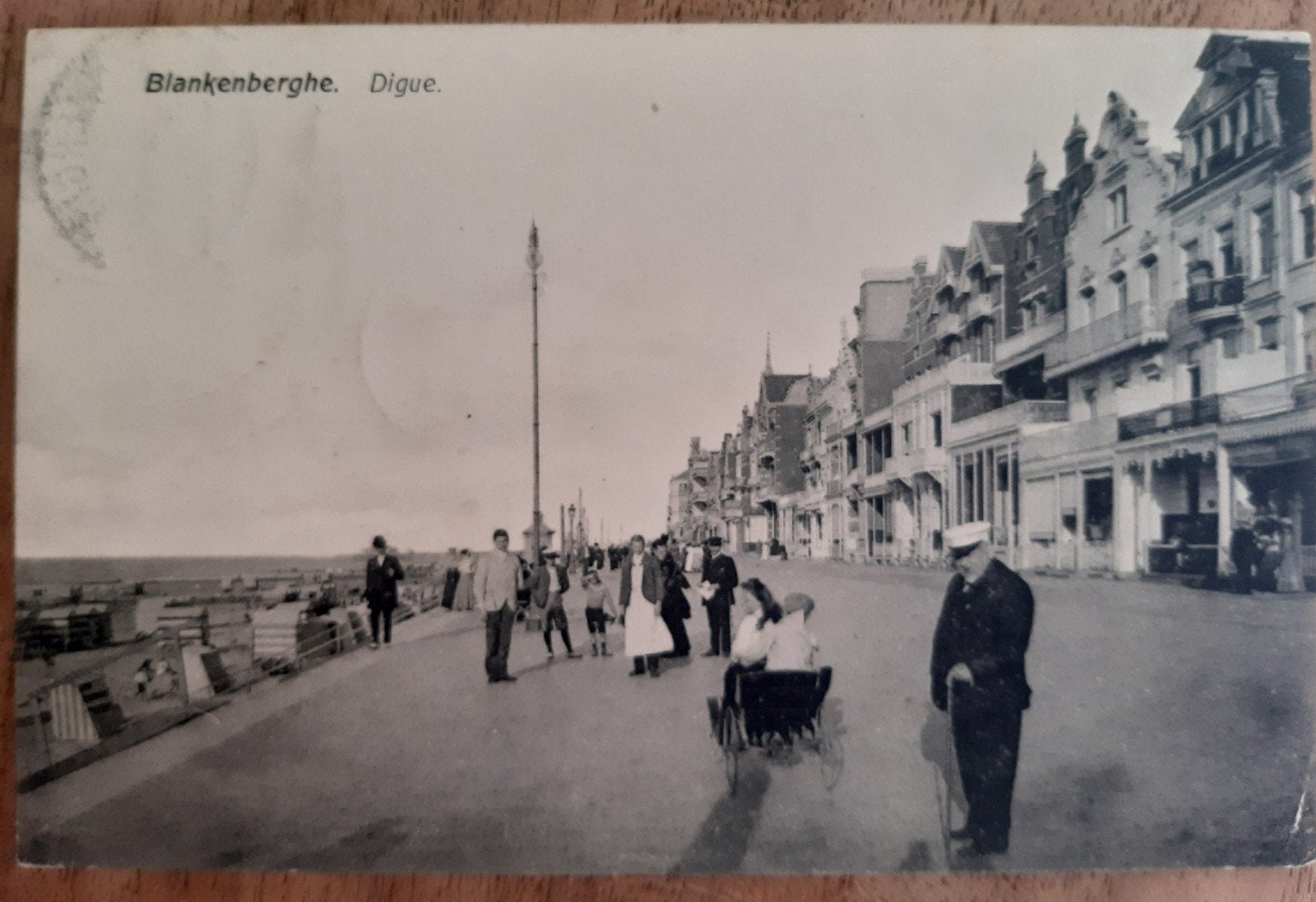 BLANKENBERGE  LA DIGUE de zeedijk 1908 !, Verzamelen, Ophalen of Verzenden