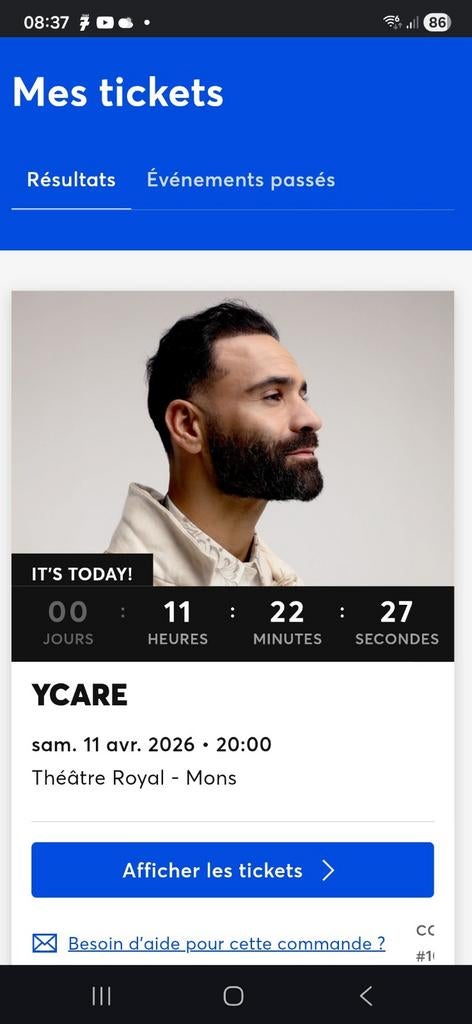 Ycare théâtre de Mons 11avril 2026, Tickets & Billets, Transports en commun