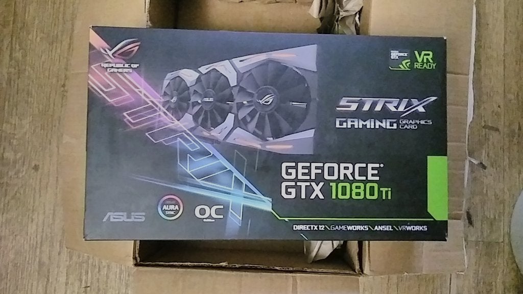 ROG Strix GeForce GTX 1080 Ti OC en parfait état, Computers en Software, Ophalen, HDMI, PCI, Nvidia