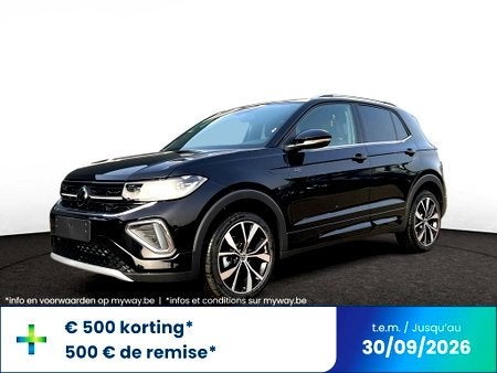 Volkswagen T-Cross R-LINE 1.0 TSI 116 PK DSG AUTOMAAT, Automaat, T-Cross, Navigatiesysteem, Zwart