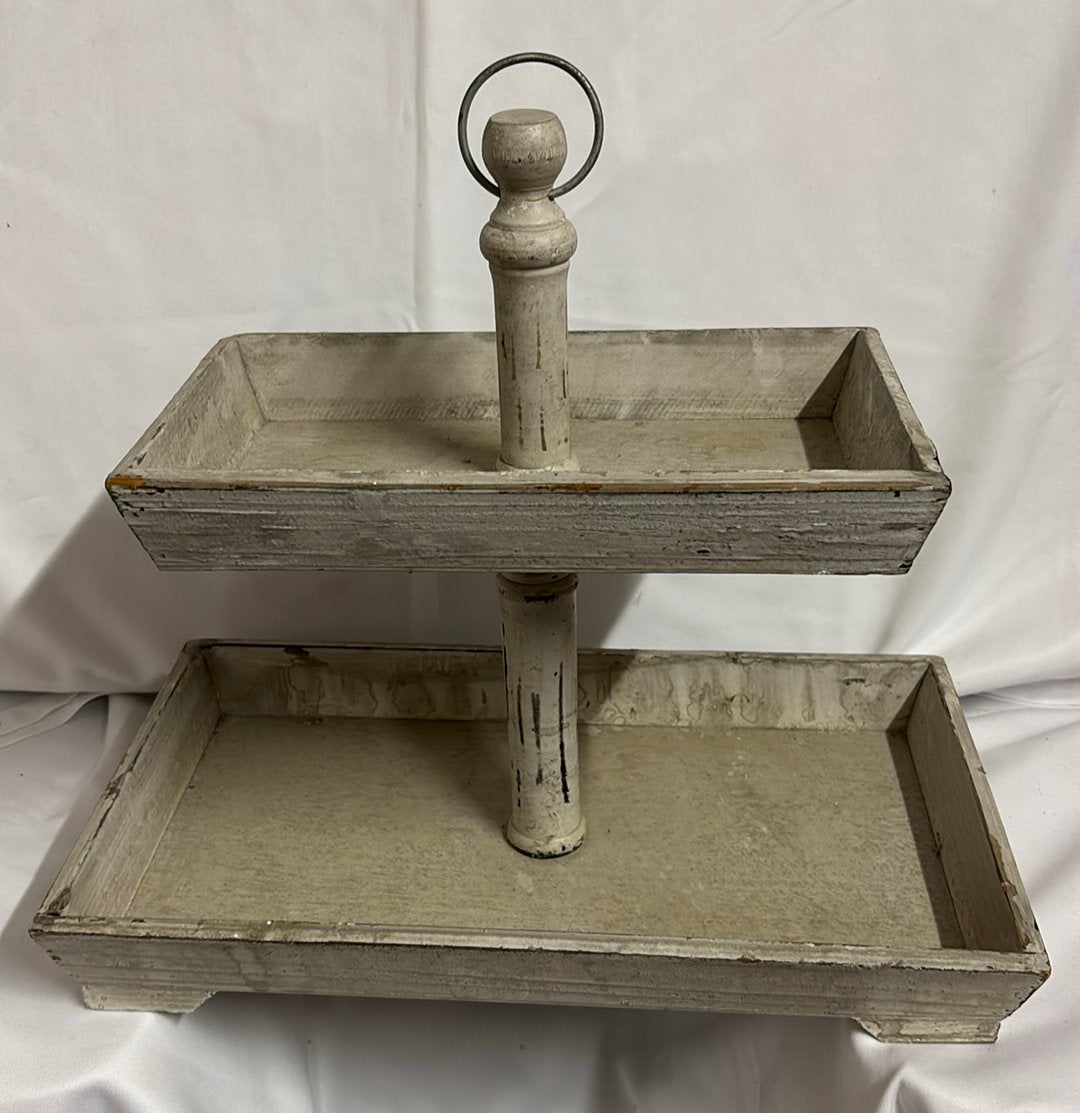 Landelijke decoratie Etagere hout, Ophalen of Verzenden, Zo goed als nieuw, Hout