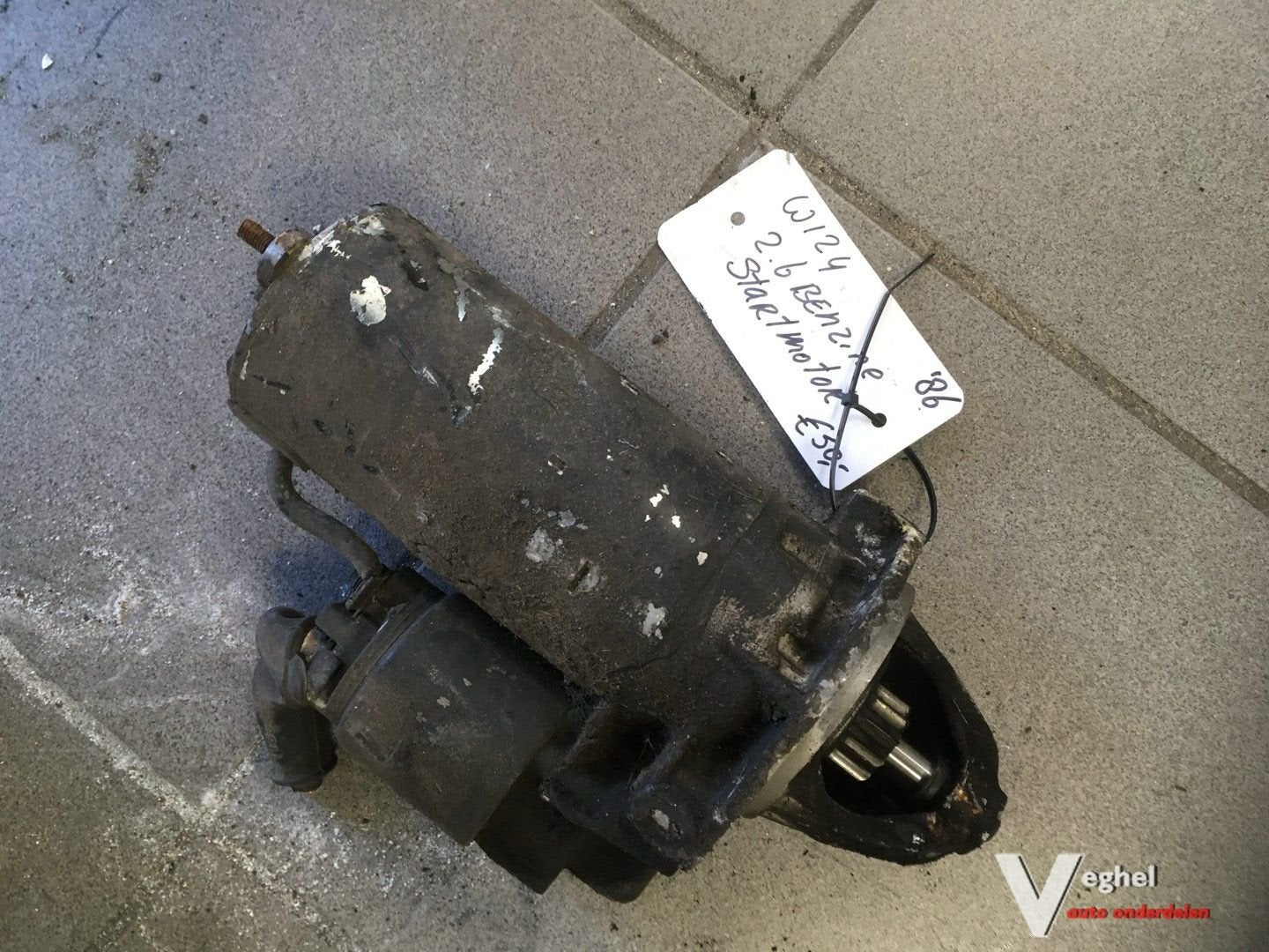 Mercedes w124 2.6 Startmotor '86, Gebruikt, -, -, Ophalen of Verzenden