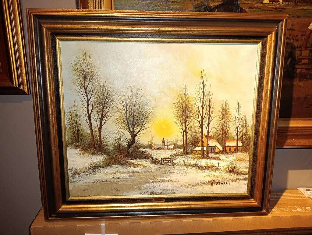 Winter zicht, Antiek en Kunst, Ophalen