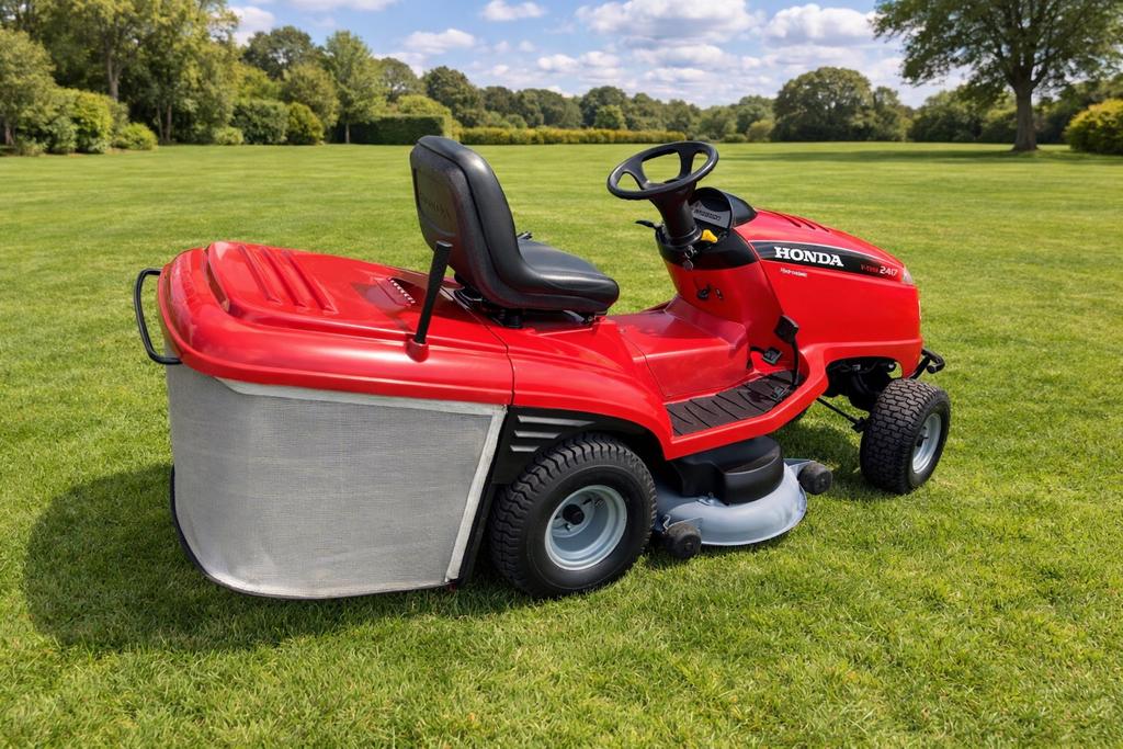 Honda 2417 V-Twin zitmaaier., Tuin en Terras, Ophalen, Gebruikt, Opvangbak