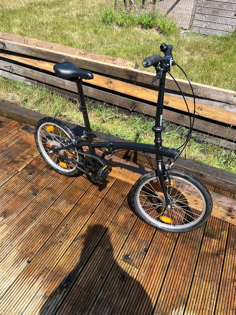 Vouwfiets in goede staat, Fietsen en Brommers, Fietsen | Vouwfietsen, Gebruikt, Minder dan 14 inch, Velgrem, Totaal opvouwbaar