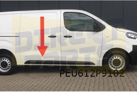 Citroën, Fiat, Opel (6/19-5/24-) schuifdeur- / zijwandlijst, -, -, Nieuw, Citroën
