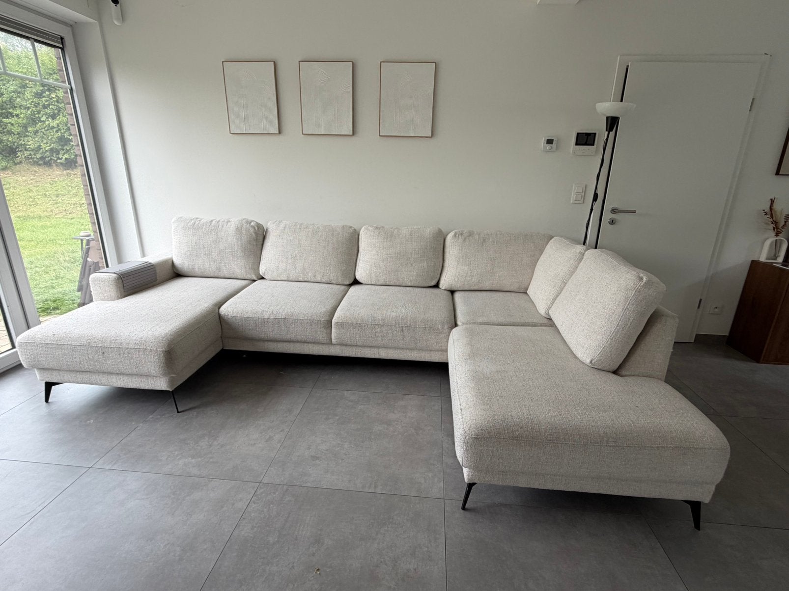 Sofa 5-zitsbank of meer, Huis en Inrichting, Ophalen, Zo goed als nieuw, Stof