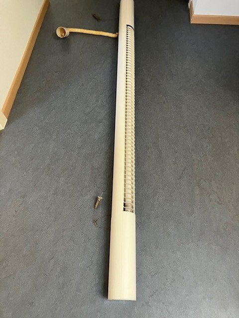 Plafondlamp voor bureau, Ophalen