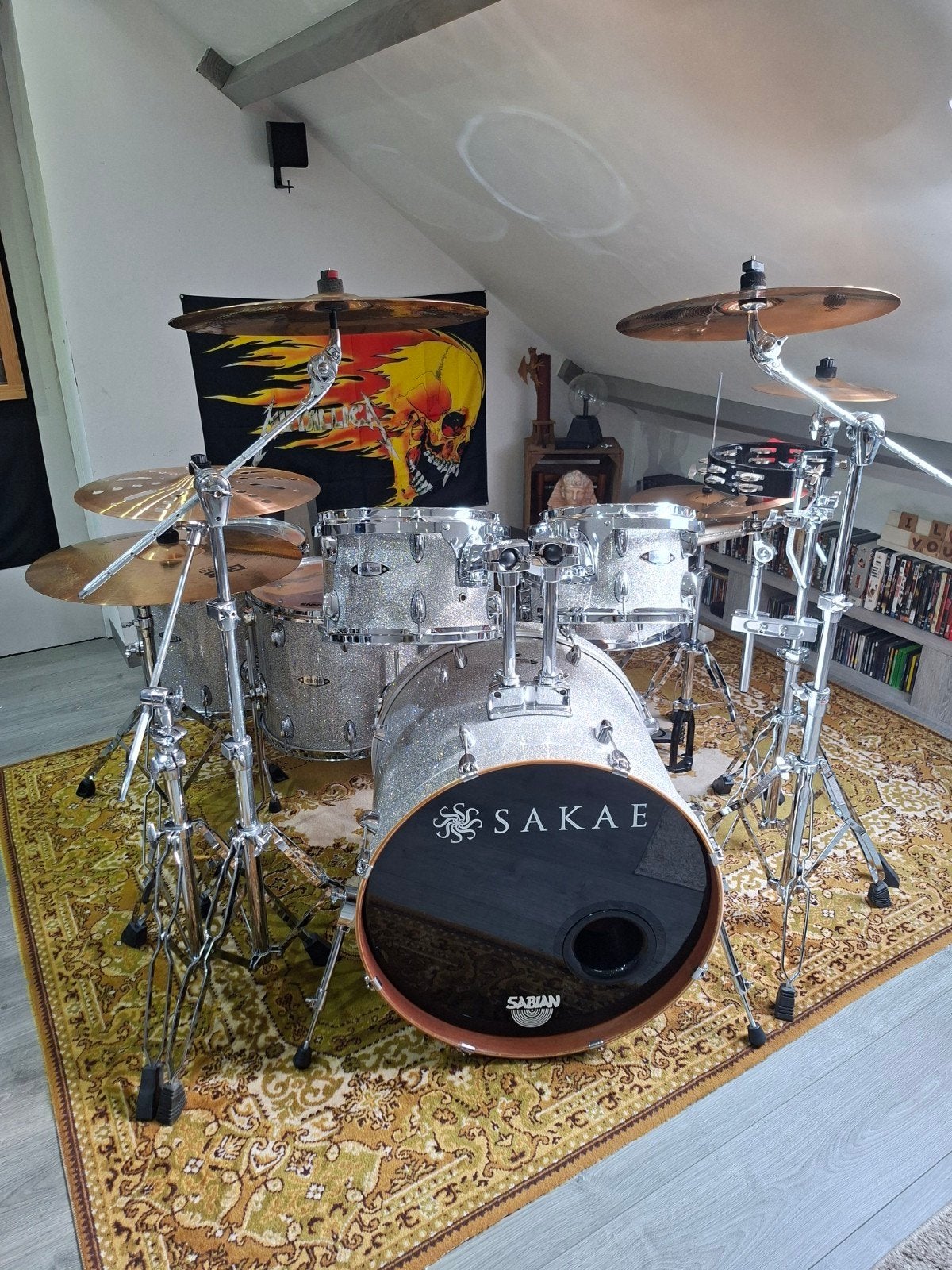 drum sakae ( silver sparkle ), Enlèvement, Comme neuf, Autres marques