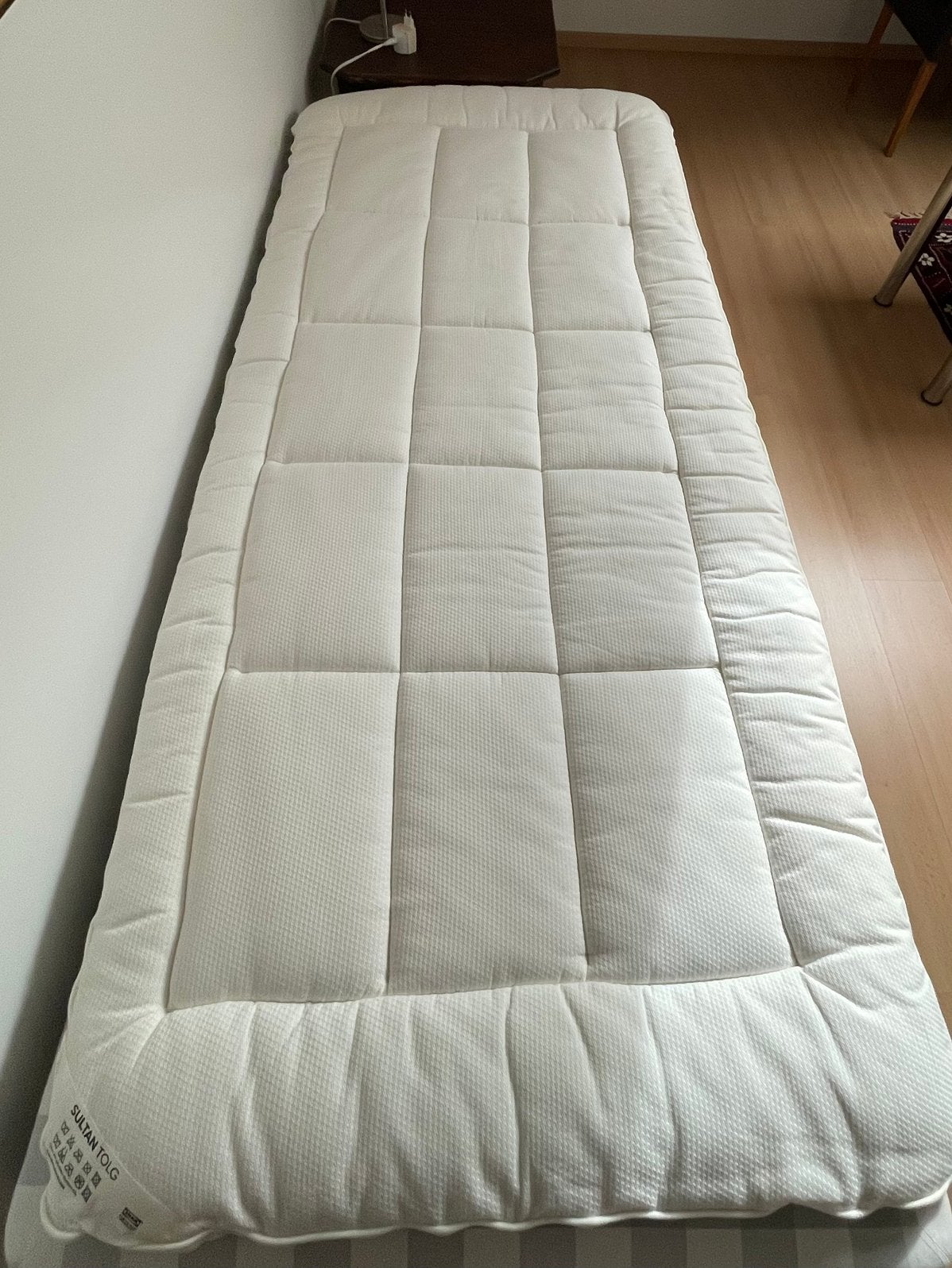 Fijne matras topper Sultan - zeer goede staat, 90 cm, Matelas, Enlèvement ou Envoi, 200 cm
