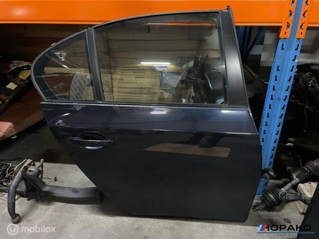 BMW 5 serie E60 |achterdeur rechts| Carbonschwarz metallic, Auto-onderdelen, Gebruikt, Deur, Einsteinlaan 5, Rijnswijk, Ophalen of Verzenden