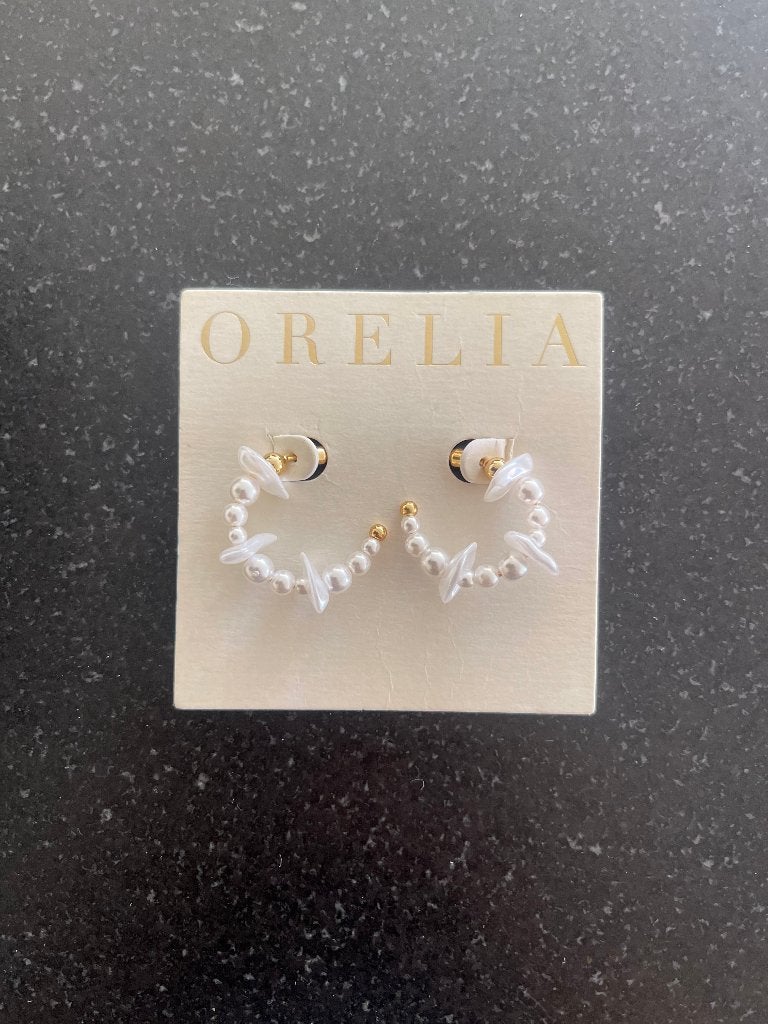 Boucles d'oreilles Orelia Pearl, Bijoux, Sacs & Beauté, Boucles d'oreilles, Neuf, Enlèvement ou Envoi, Or, Or