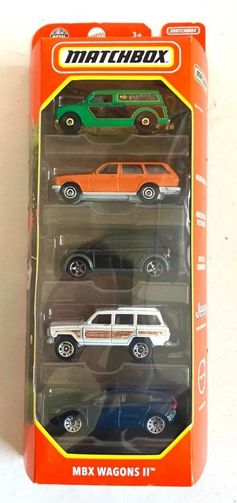 Mini Van Matchbox MBX Wagons II 5-pack., Hobby en Vrije tijd, Modelauto's | Overige schalen, Zo goed als nieuw, Auto, Ophalen of Verzenden