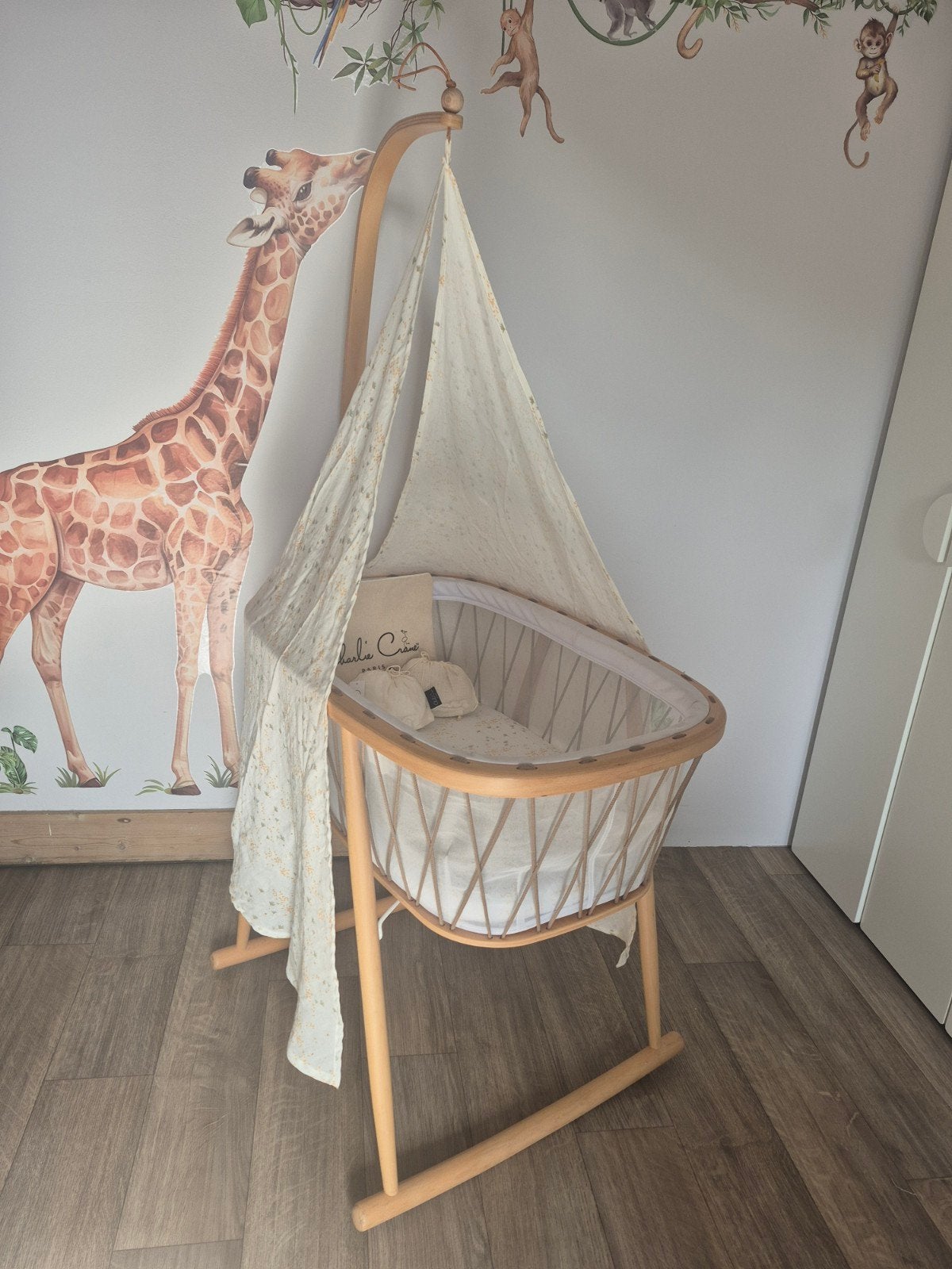 Berceau Kumi Charlie Crane + accessoires, Kinderen en Baby's, Babywiegjes en Ledikanten, Ophalen, Zo goed als nieuw, Wieg