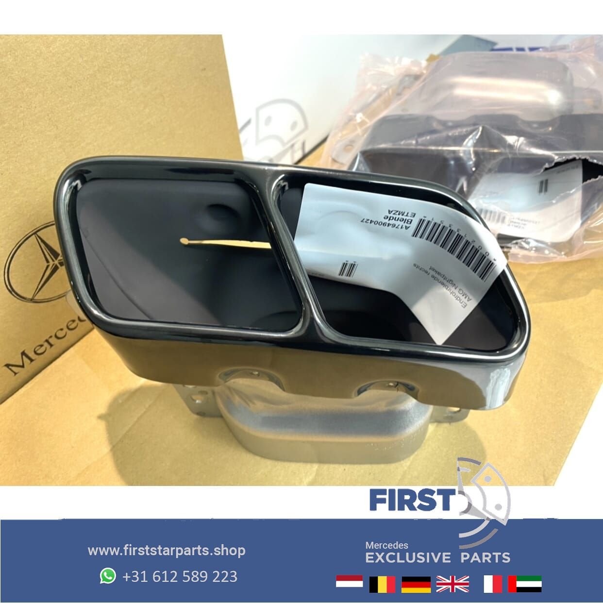 W176 A45 W117 CLA45 W156 GLA45 AMG UITLAATSIERSTUKKEN SET ZW, Utilisé, -, -, Enlèvement ou Envoi