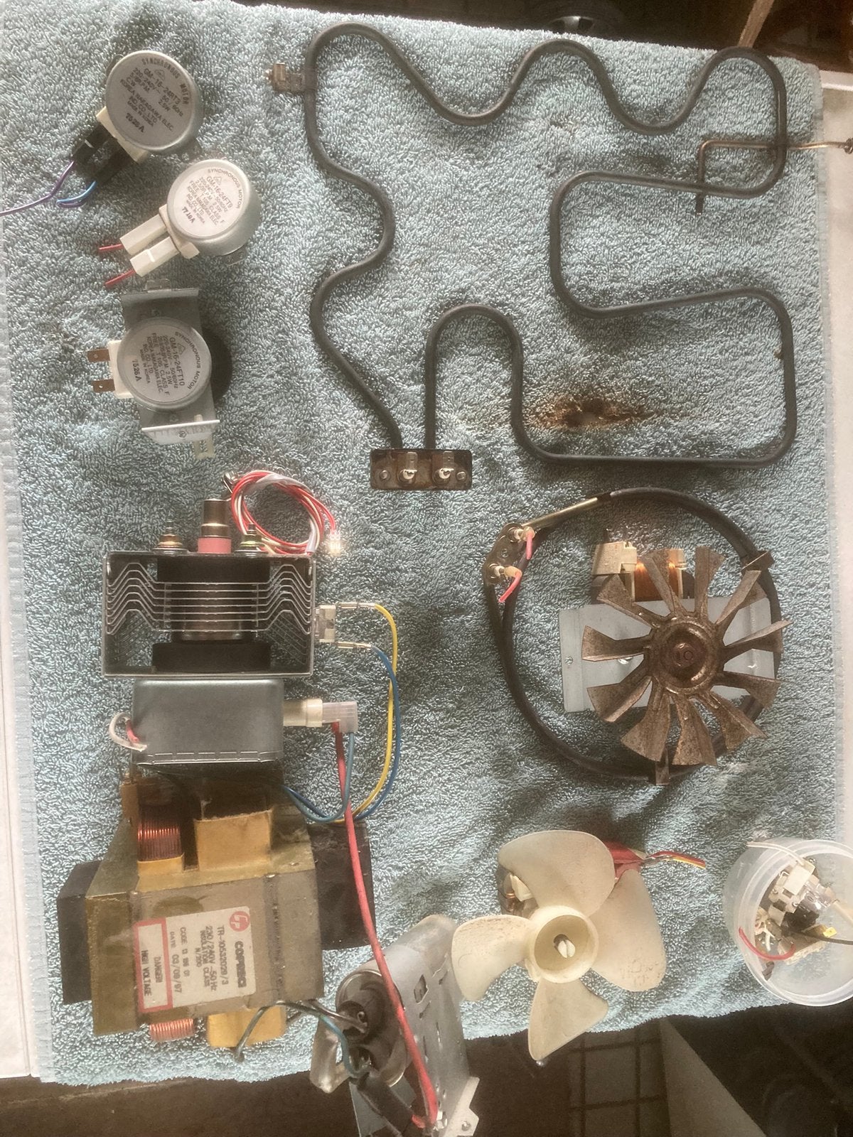 Onderdelen AEG combi microgolfoven,  zie lijst., Elektronische apparatuur, Ophalen of Verzenden, Gebruikt