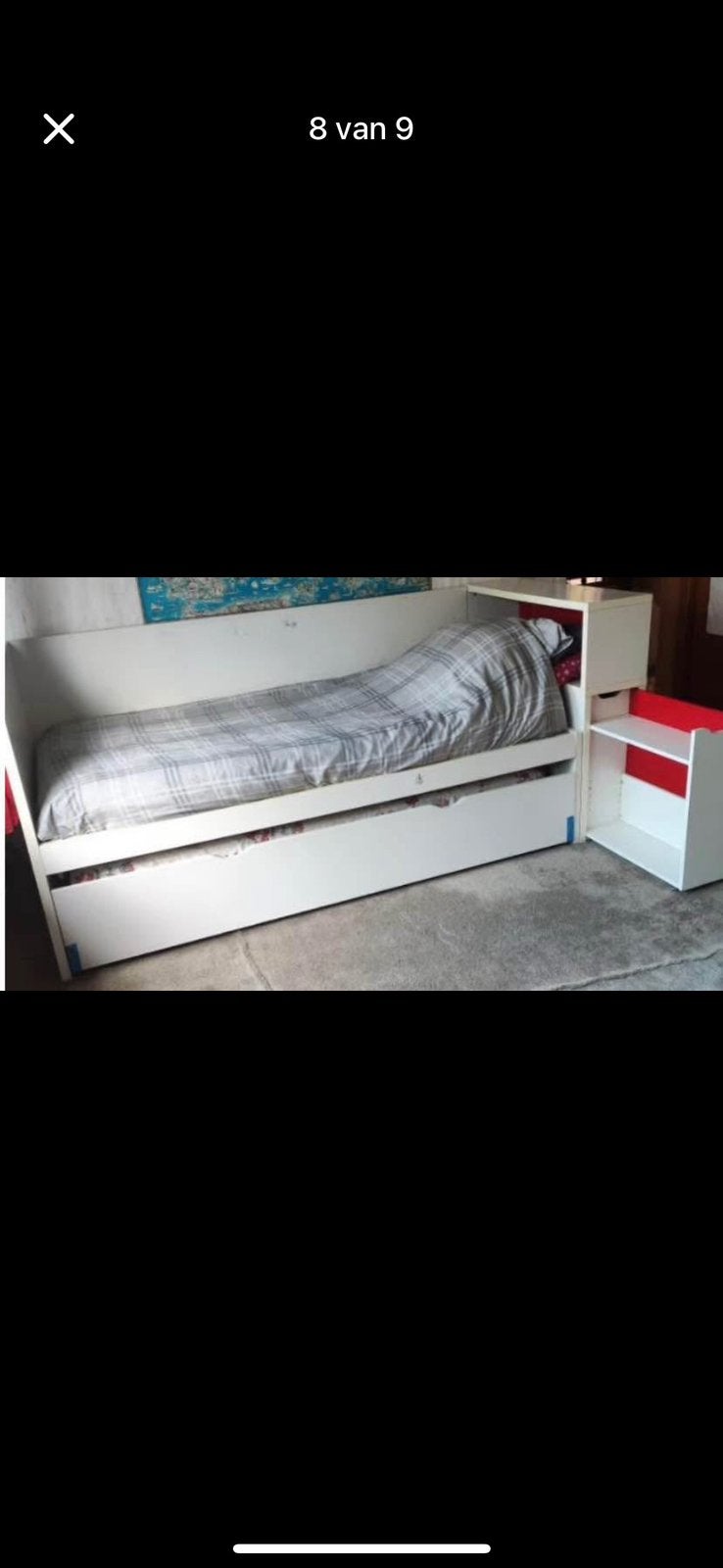 Jeugd/kinderkamer, Huis en Inrichting, Ophalen, Gebruikt, Eenpersoons, Wit