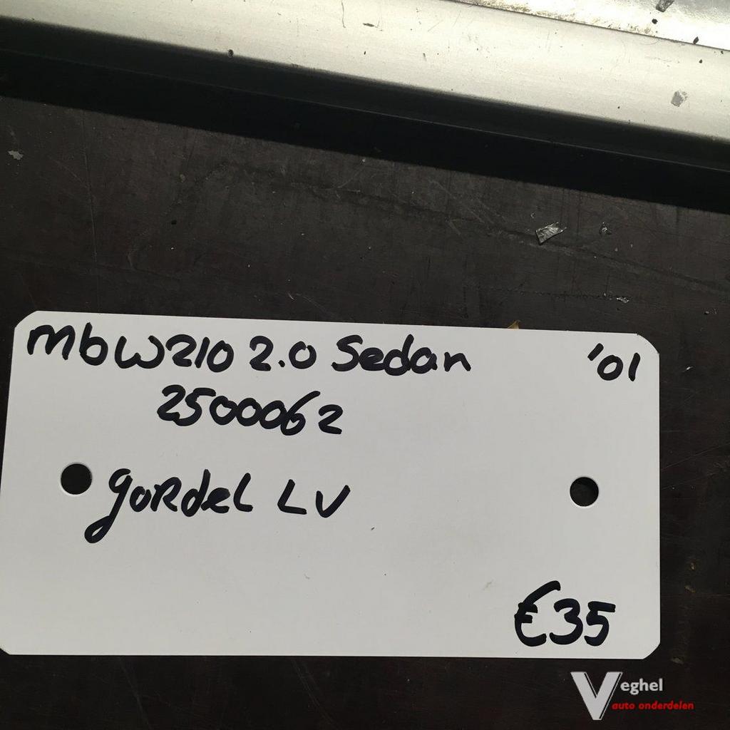 Mercedes W210 2001  sedan   2500062    Gordel Linksvoor, Auto-onderdelen, Gebruikt, -, -, Ophalen of Verzenden