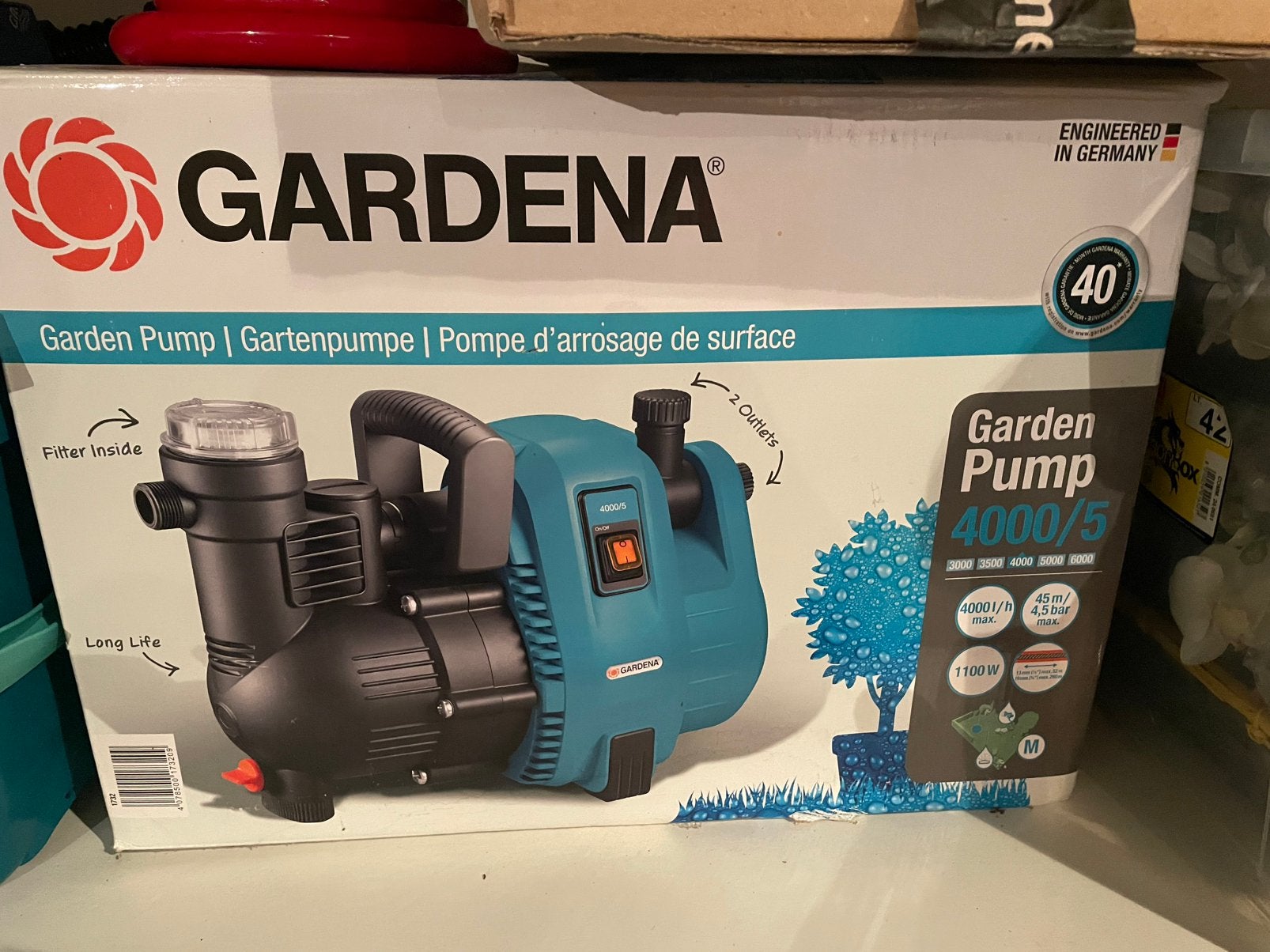 Gardena waterpomp, Tuin en Terras, Ophalen, Zo goed als nieuw