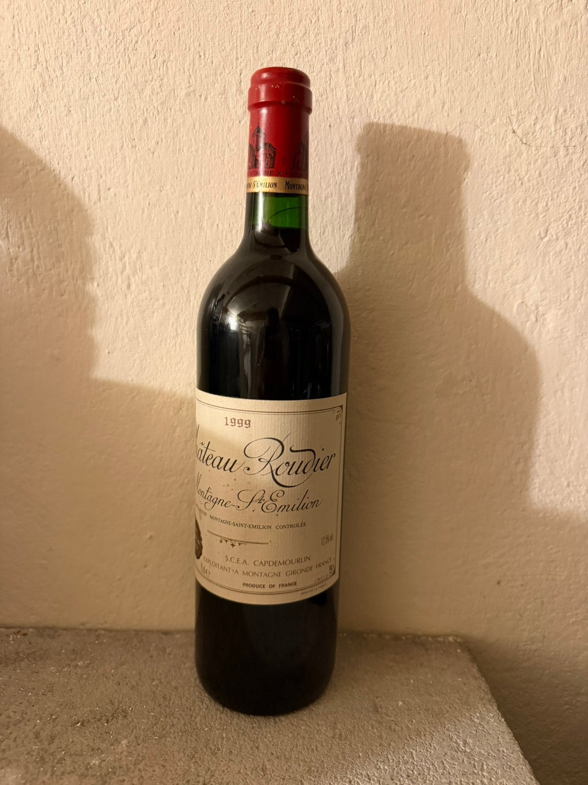 Chateau Roudier 1999 - Montagne Saint-Emillion, Enlèvement ou Envoi, Comme neuf
