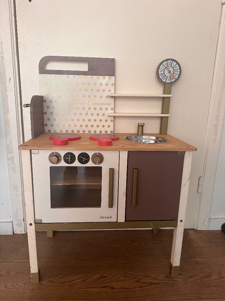 Petite cuisine en bois Janod, Enlèvement, Utilisé, Bois, Jouer à la cuisine
