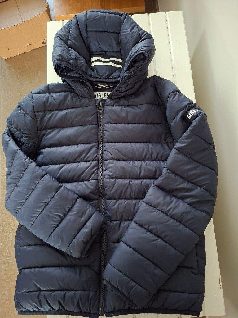 Jas Aigle blauw maat 12, Ophalen, Aigle, Zo goed als nieuw, Jongen