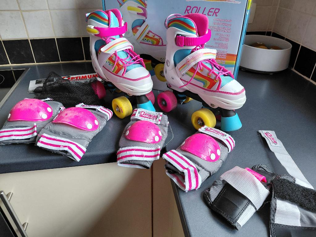 Rolschaatsen Optinum rollermaat 32-35, Ophalen of Verzenden, Gebruikt, Kinderen