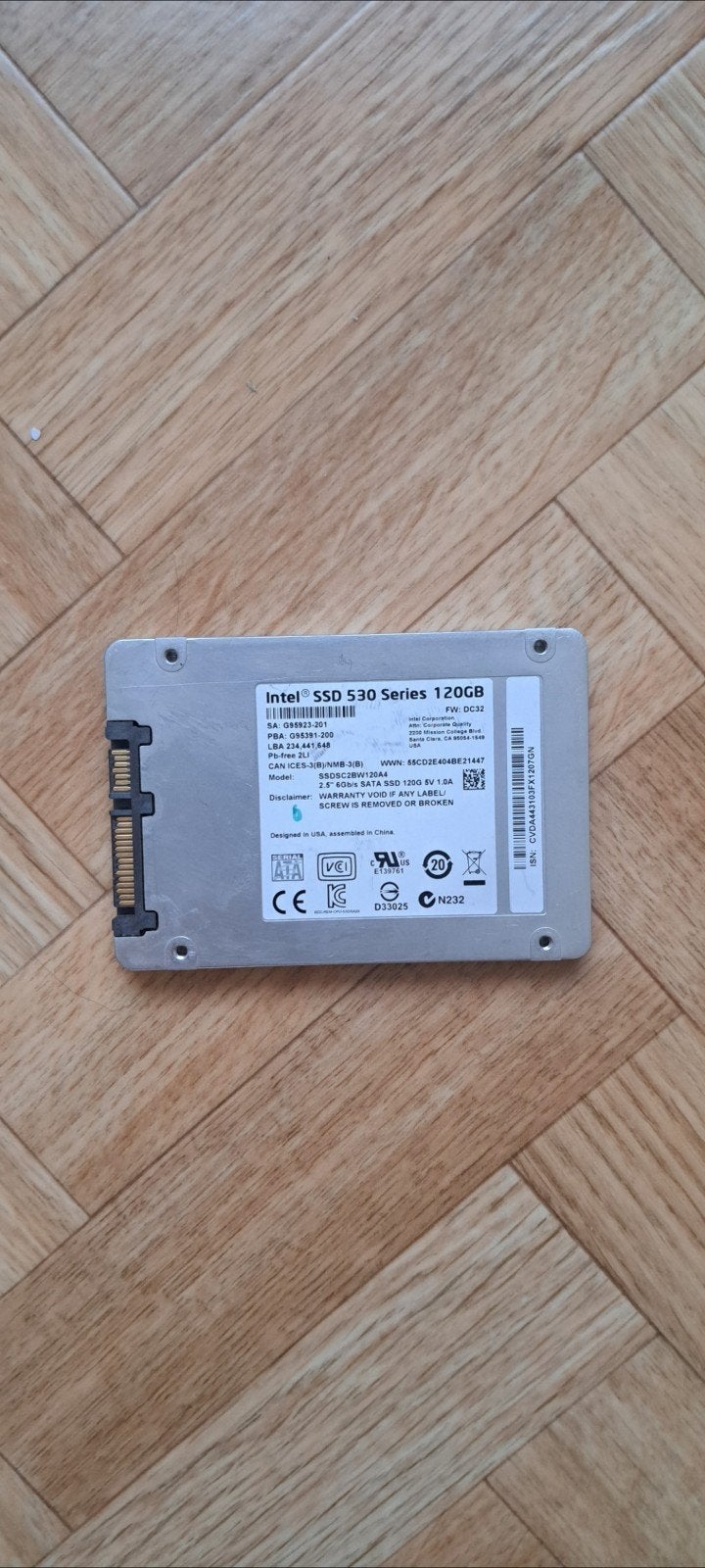 SSD Intel série 530 de 120 Go, Informatique & Logiciels, Enlèvement ou Envoi, SATA, SSD