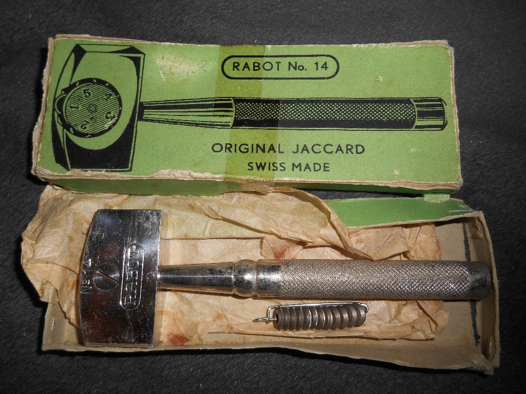 Vintage Original JACCARD ( Suisse) Rabot n14 coupe verre, Enlèvement ou Envoi