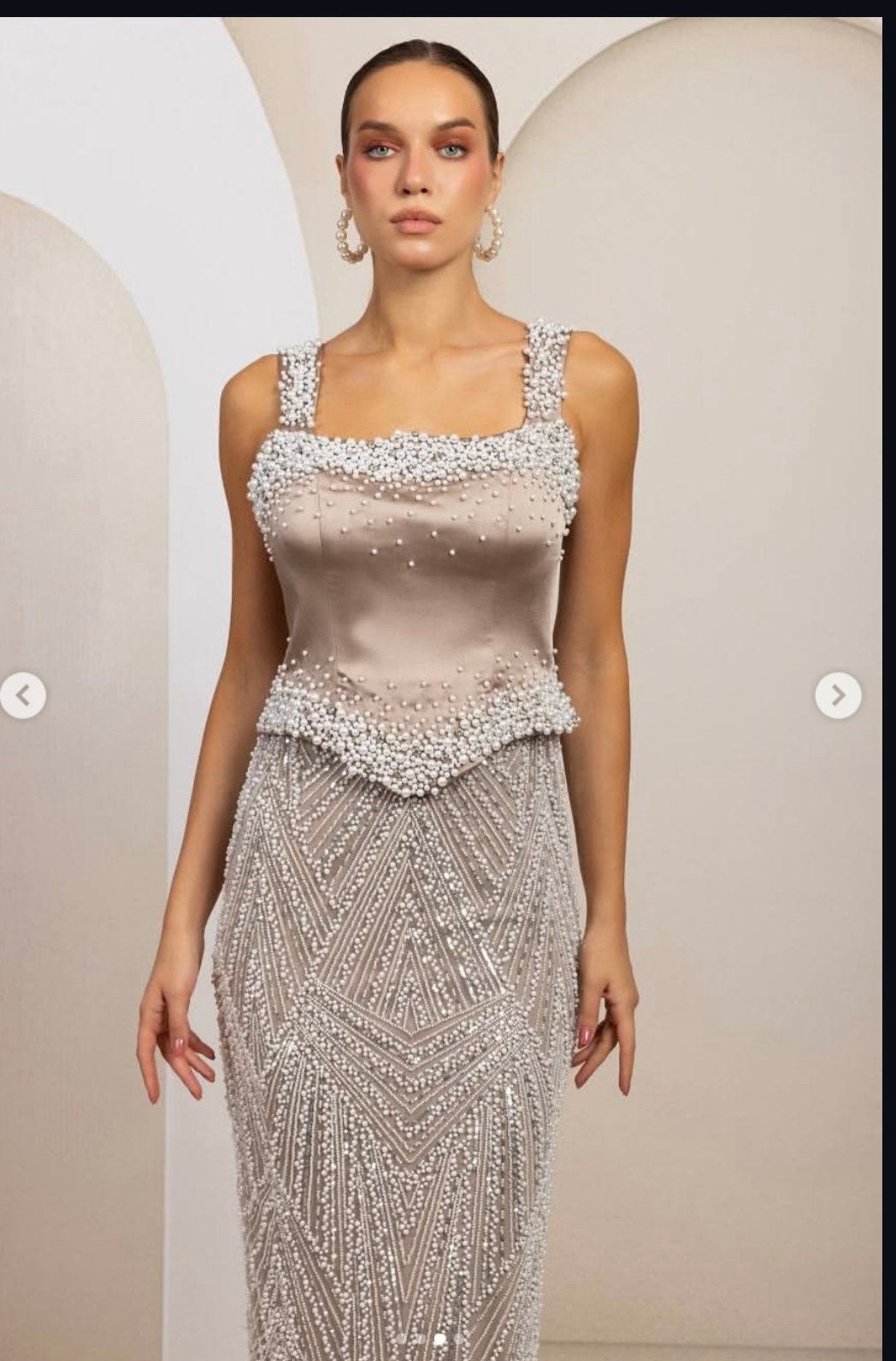 Asli Kaya gala jurk voor trouw, Kleding | Dames, Gelegenheidskleding, Ophalen of Verzenden, Zo goed als nieuw, Maat 42/44 (L)