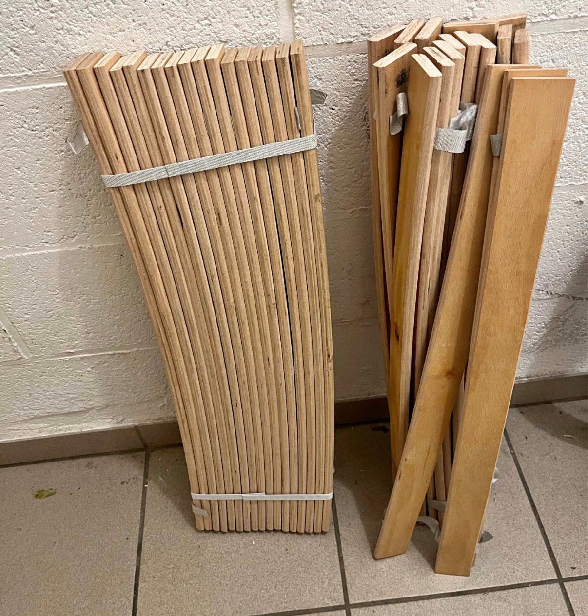 Superbe paire de sommiers IKEA 80cm/200cm neufs jamais servi, Enlèvement, Comme neuf