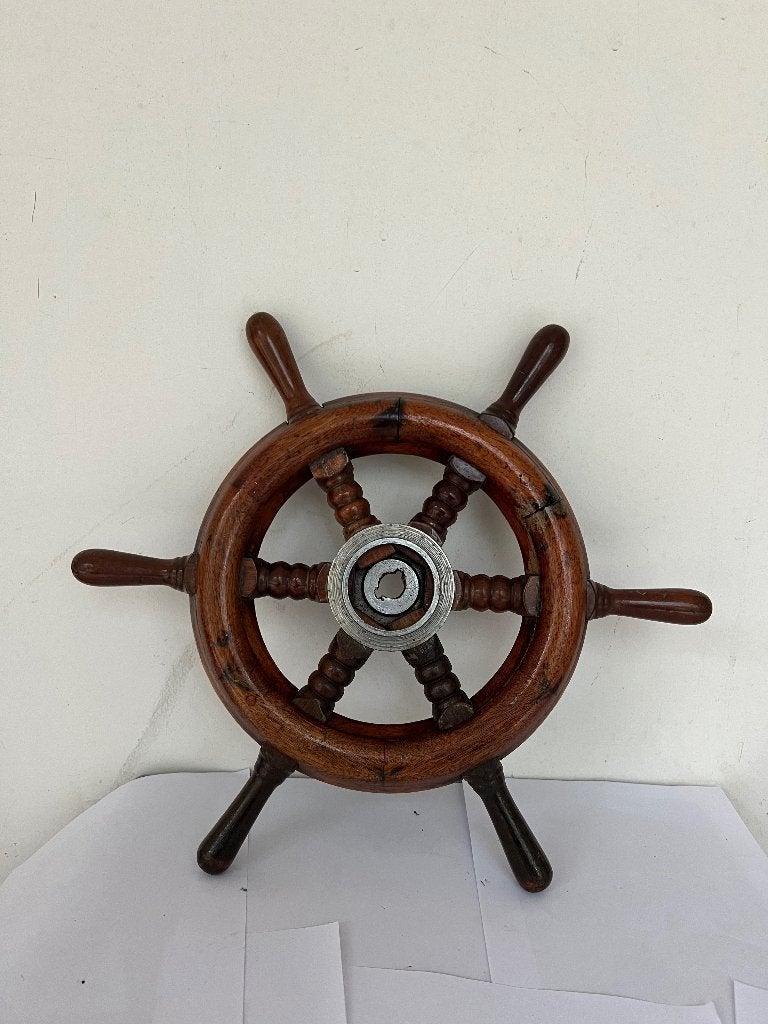Scheepstuurwiel (klein) wiel stuur, Antiek en Kunst, Ophalen