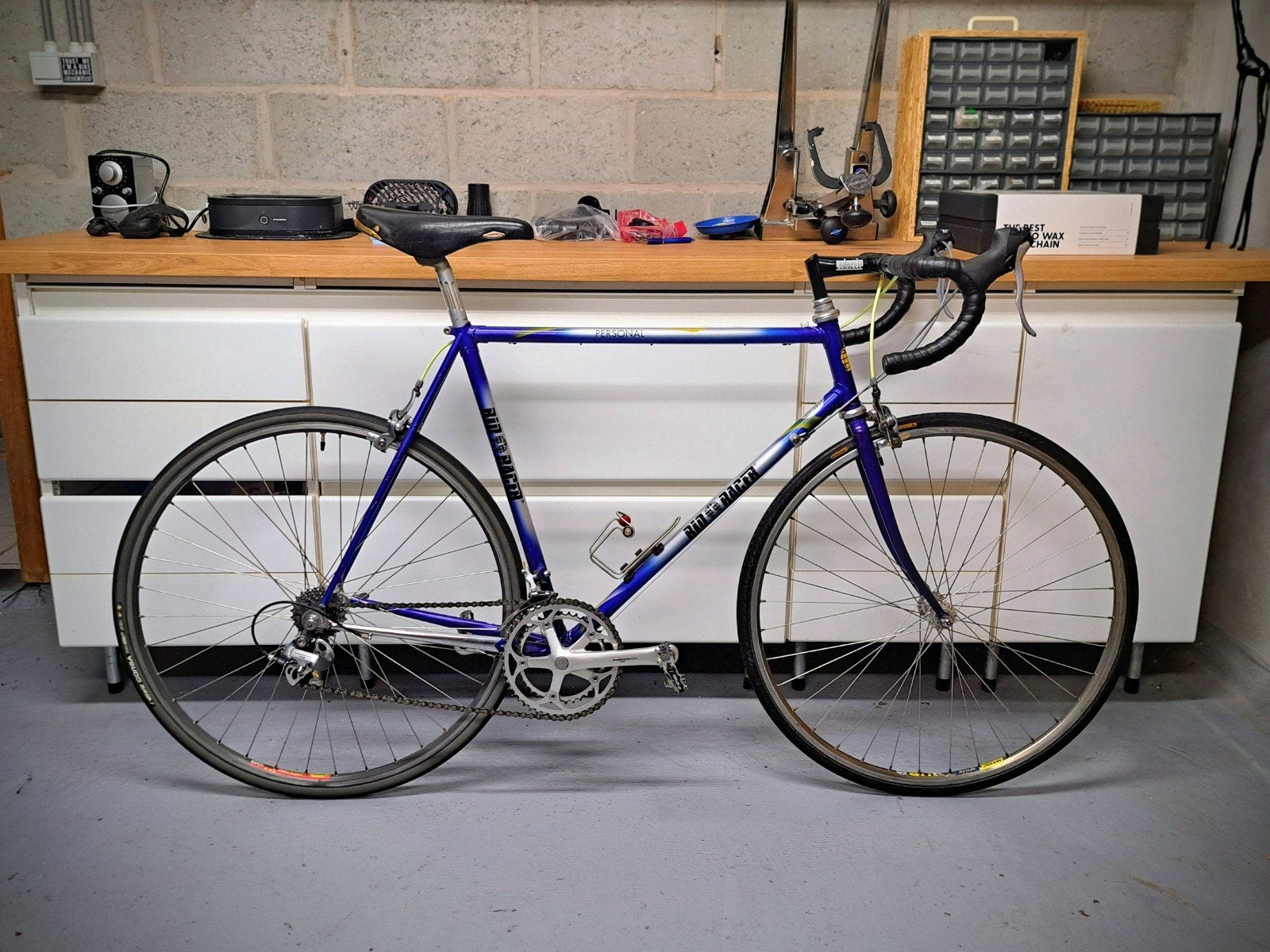 Vintage stalen racefiets - rijklaar, Enlèvement