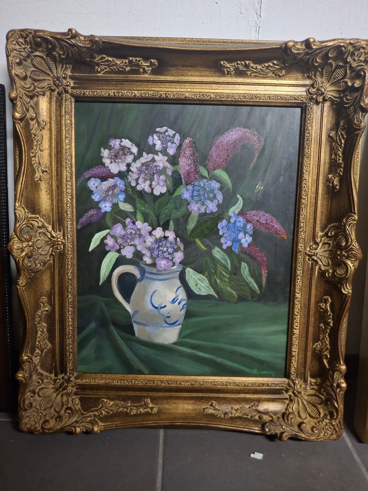 Schilderij bloemen, Enlèvement