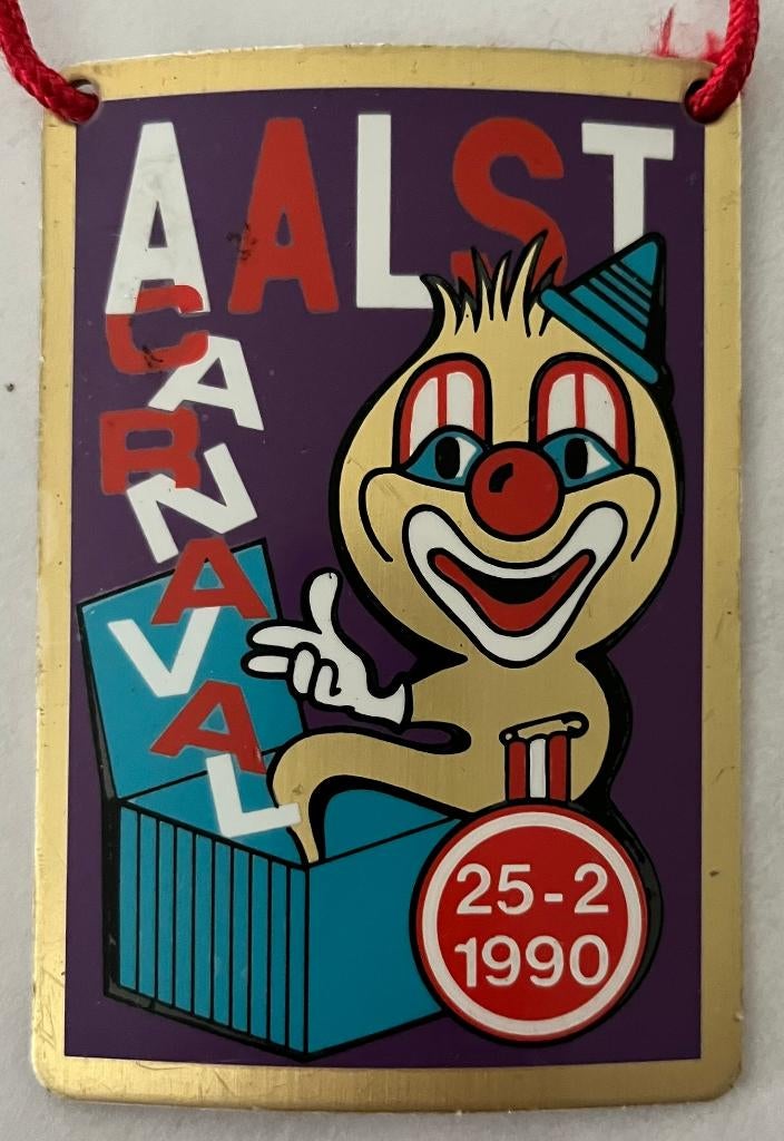 Aalst Oilsjt Carnaval medaille 1990, Ophalen