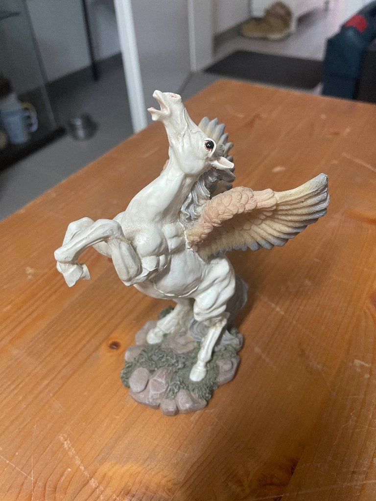 Statue cheval ailé  Pégase fantasy, Enlèvement, Comme neuf, Fantasy