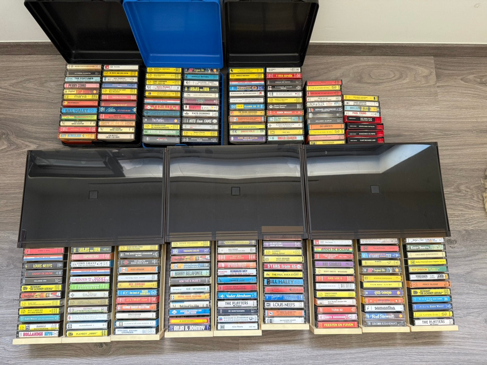 Verzameling originele muziekcassettes cassettebandjes, Ophalen, Zo goed als nieuw