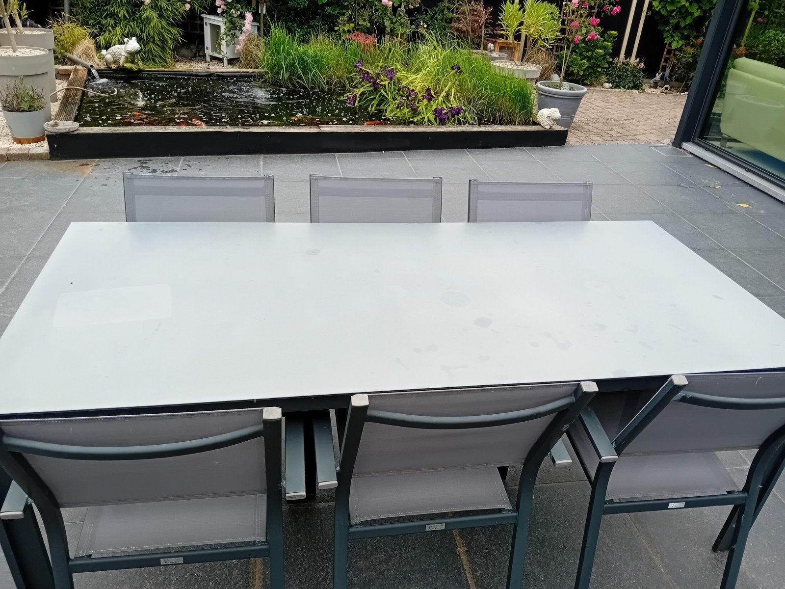Tuin tafel 6 stoelen, Tuin en Terras, Tuinmeubel-accessoires, Ophalen of Verzenden, Gebruikt