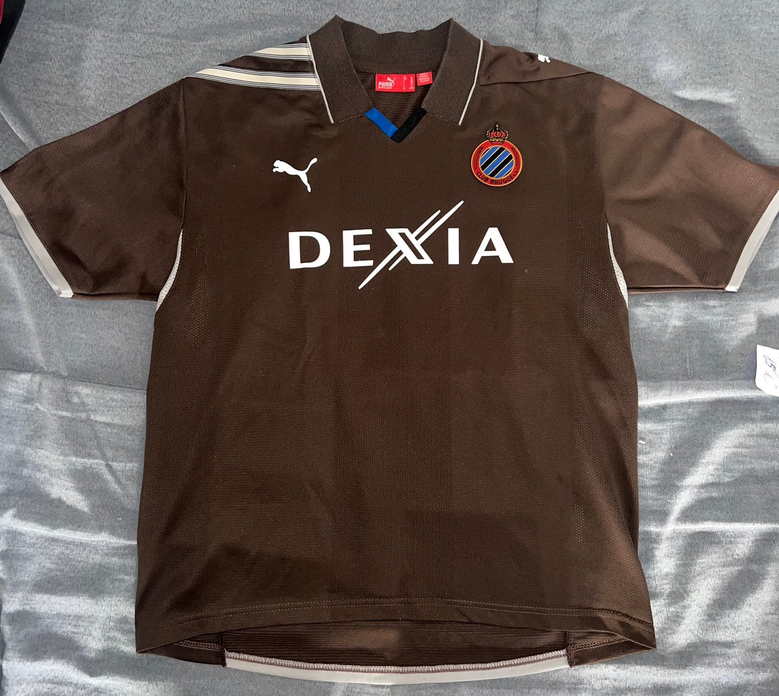 Vintage Club brugge shirt kids!, Ophalen, Zo goed als nieuw, Overige maten, Bruin