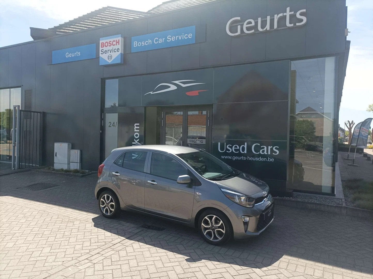 Kia Picanto 1.0 Automaat/Android/Camera/Parkeerhulp/Navigati, Auto's, Automaat, Stof, Gebruikt, Bedrijf