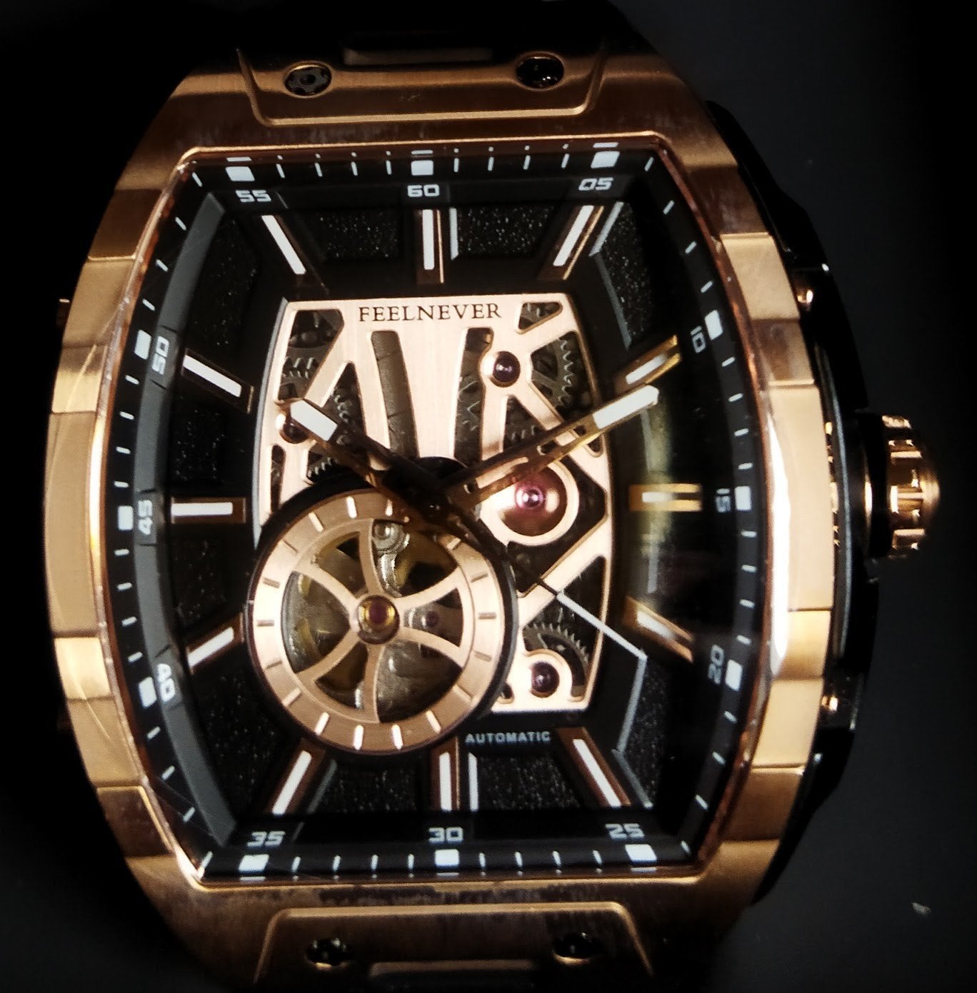 Montre Feelnever mouvement automatique Miyota  82SO, Neuf, Étanche, Enlèvement ou Envoi, Rose